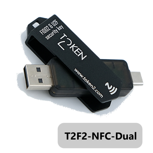 FIDO2 U2F Security Key Passkey Two-Factor Authentication (2FA) USB Key  PIN+Touch (Non-Biometric) USB-A Type TrustKey T110